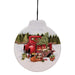 Red Truck Tin Hinged Box Tin Ornament