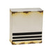 2/Set Striped Distressed Metal Wall Pockets