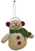 Snowman Rustic Plush Orn