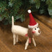 Felted Christmas Dog Ornament