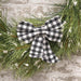 Black & White Plaid Bow Ornament