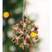 Black & White Plaid Snowflake Ornament Small