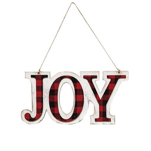 Red/Black Plaid JOY Hanger