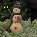 Stiffened Fabric Heart Hat & Scarf Snowman Hanger