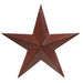 Burgundy Metal Barn Star 12"