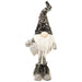 Large Standing Santa Gnome with Black & Silver Hat