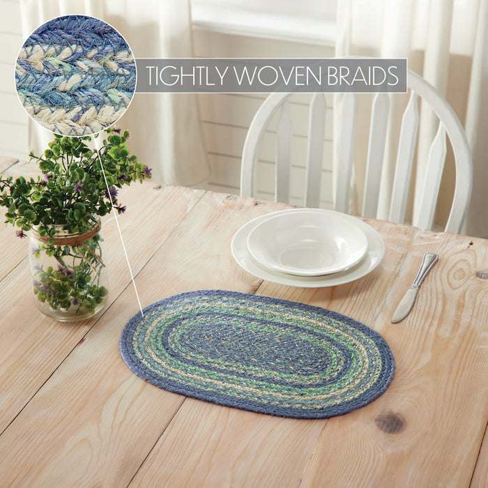 Jolie Jute Oval Placemat 10x15