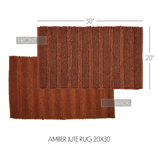 Laila Amber Jute Rug 20x30