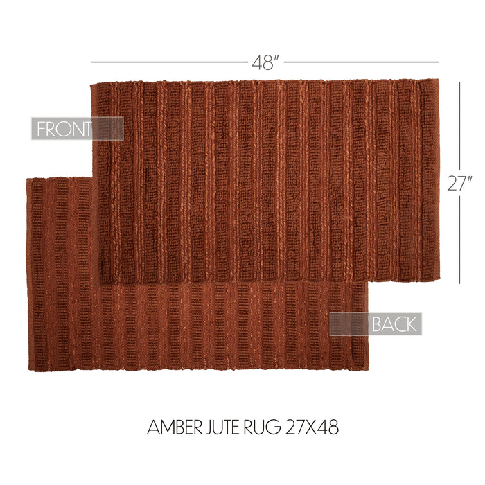 Laila Amber Jute Rug 27x48