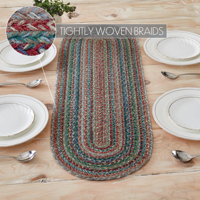 Multi Jute Oval Runner 12x36