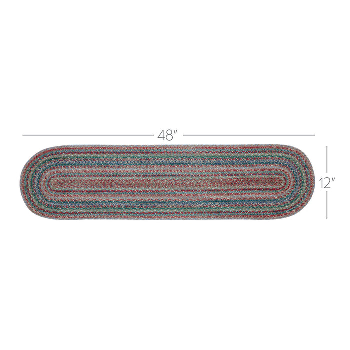 Multi Jute Oval Runner 12x48