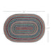 Multi Jute Rug Oval w/ Pad 24x36