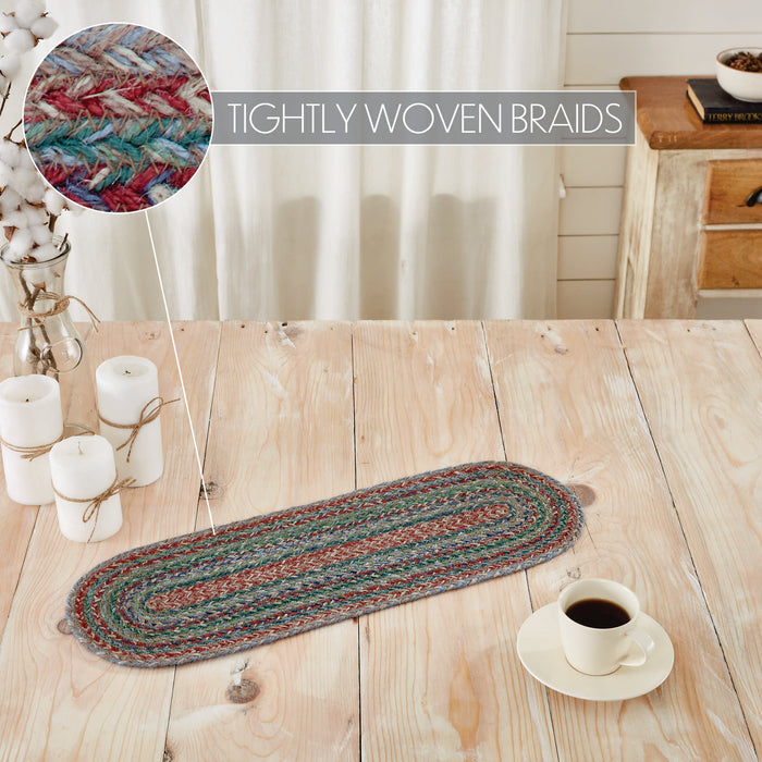 Multi Jute Oval Runner 8x24