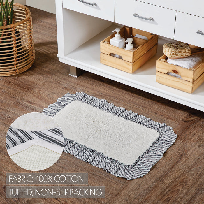 Sawyer Mill Black Bathmat 20x30