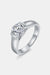 1.5 Carat Moissanite 925 Sterling Silver Ring Silver