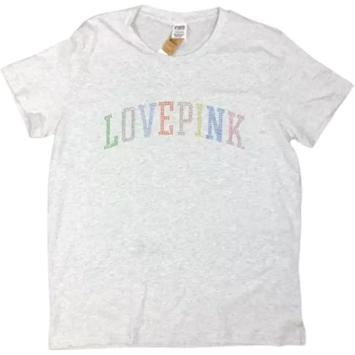 PINK Victoria’s Secret Love Pink Bling Logo Shirt M