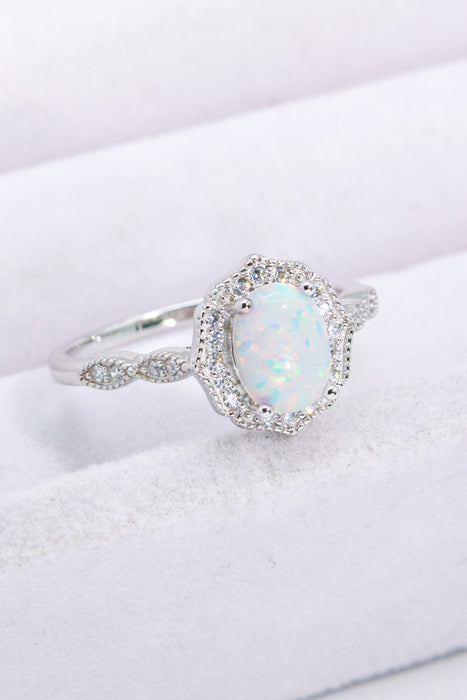 Just For You 925 Sterling Silver Opal Ring Opal