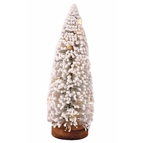 *Lg Flocked Bottle Brush Tree