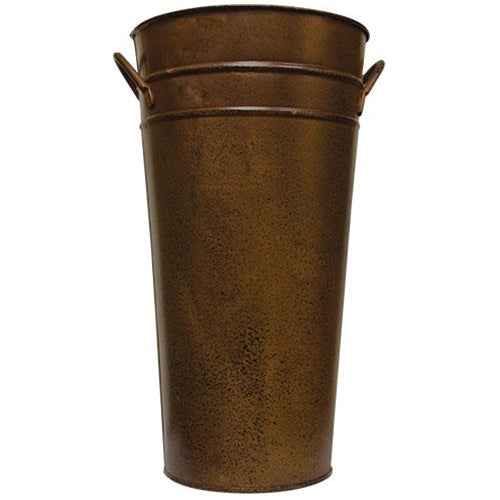 Rust & Black Finish Round French Pot