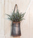 Metal Hanging Flower Holder w/Strap