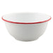 Red Rim Enamel Cereal Bowl