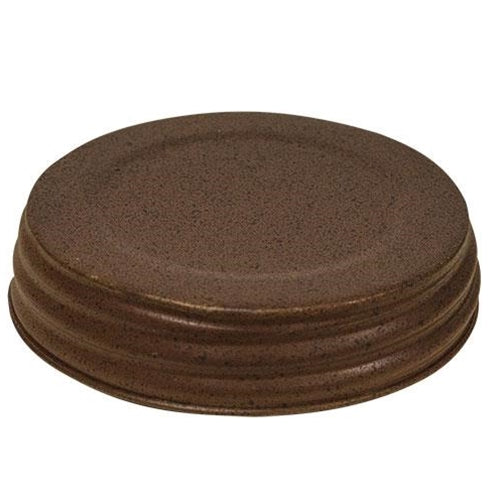 Wide Rusty/Black Jar Lid 3.5"