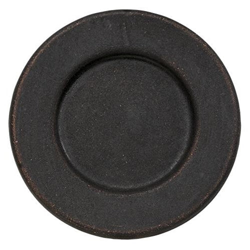 8-1/2" Black Plate w/ Rim