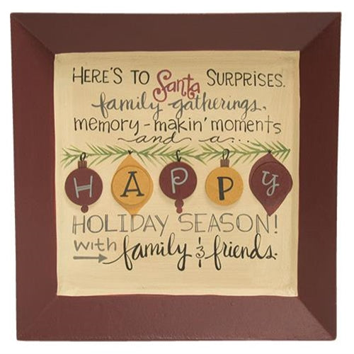 *Happy Holiday Season Plate