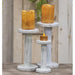 Farmhouse White Spool Candleholder 9.5"