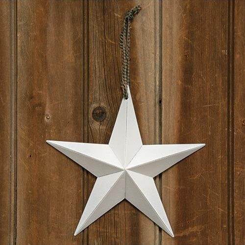 Farmhouse White Barn Star 8"