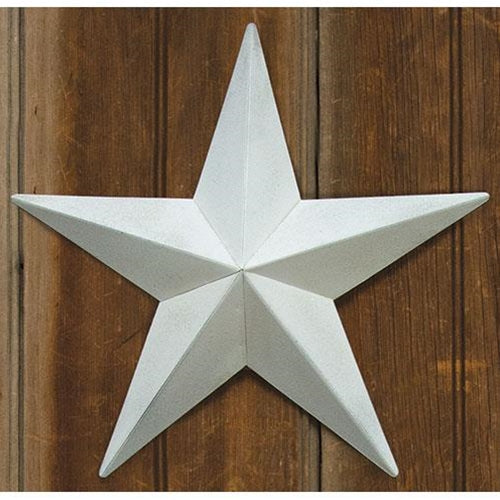 Farmhouse White Barn Star 12"