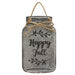 Happy Fall Metal Mason Jar Ornament