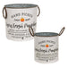 2/Set Farm Fresh Pumpkins Buckets