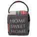 Red & Gray Plaid "Home Sweet Home" Doorstop