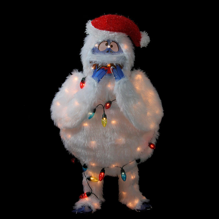 Pre-Lit Bumble Christmas Outdoor Decoration - 49" - Multi Lights