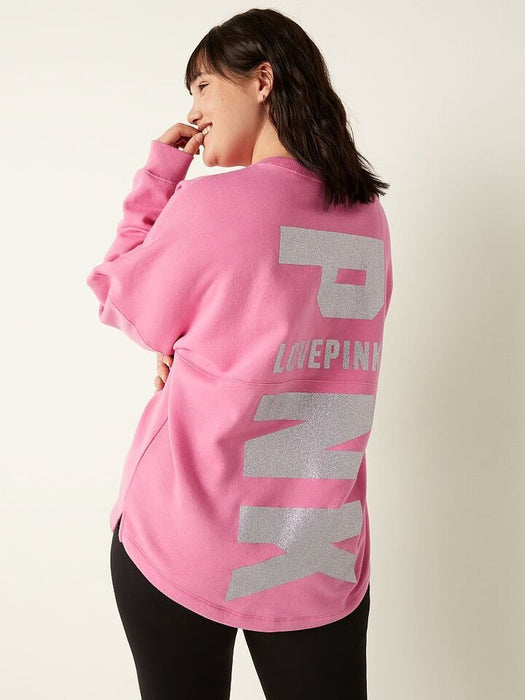 Victoria's Secret Pink Varsity Crew Sweatshirt